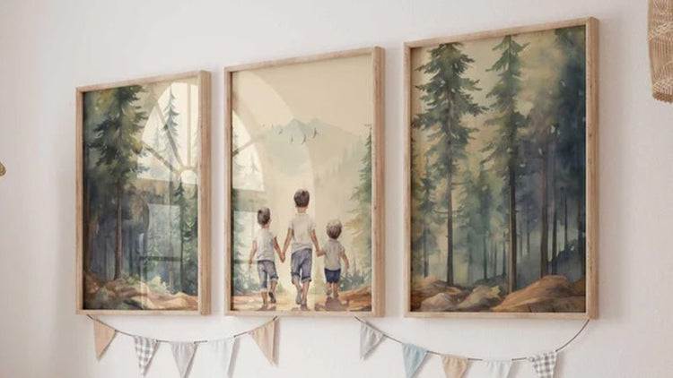 Brothers Room Art - WildfieldPrints