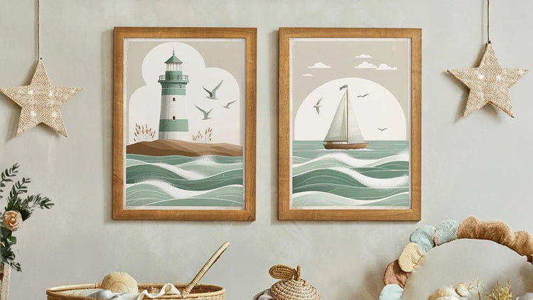 Coastal Nursery Art - WildfieldPrints