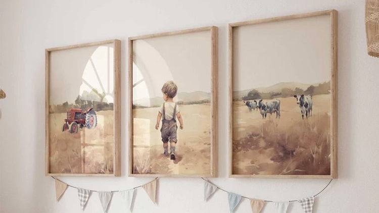 Farm Nursery Decor - WildfieldPrints