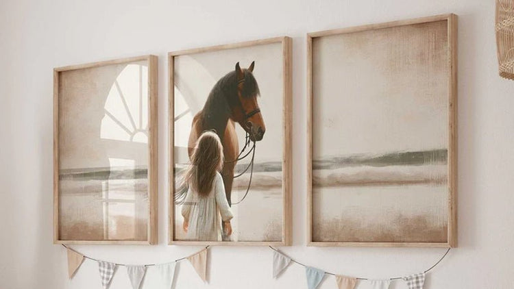 Horse Nursery Art - WildfieldPrints