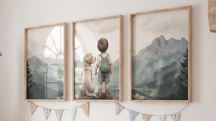 Kids with Dogs - WildfieldPrints