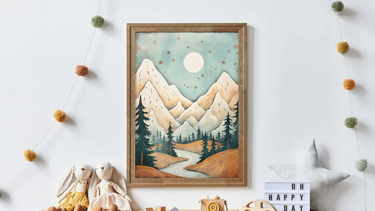 Mountain Nursery Decor - WildfieldPrints