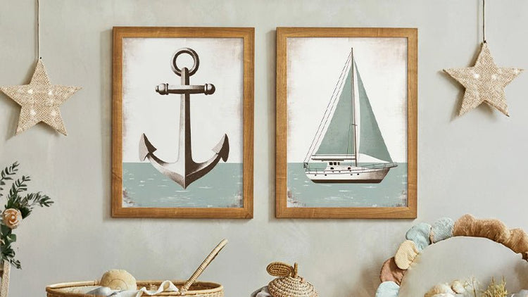 Nautical Nursery Wall Art - WildfieldPrints