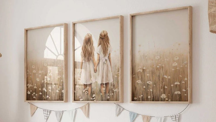 Sisters Room Wall Decor - WildfieldPrints