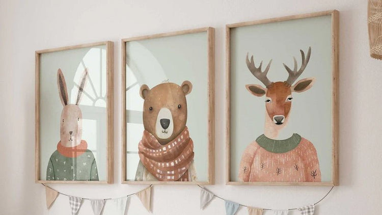 Woodland Nursery Art - WildfieldPrints