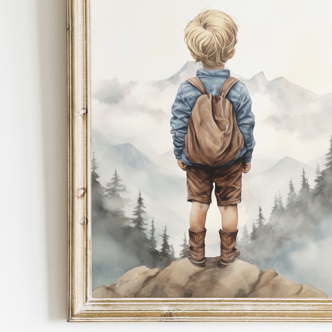 Mountain Wall Art – Adventure Boys Room Decor