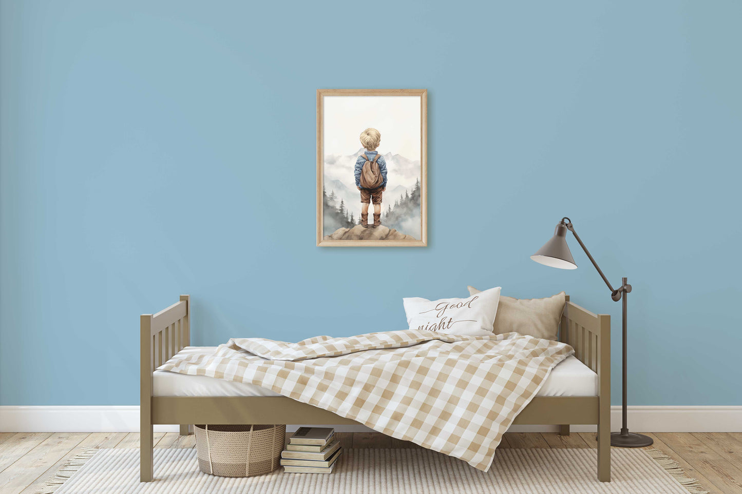 Mountain Wall Art – Adventure Boys Room Decor