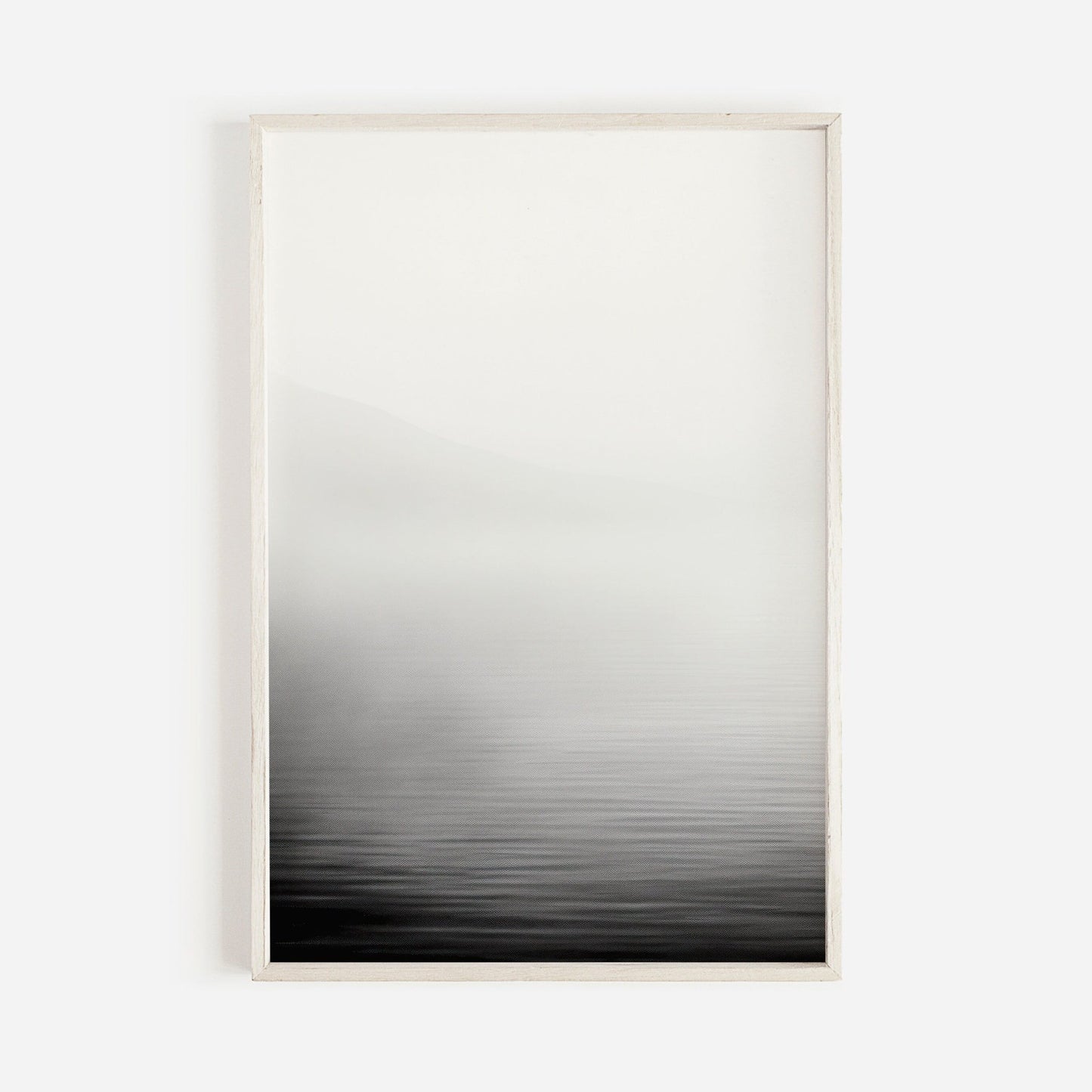 Abstract Watercolor Print, Lake & Mountain Wall Decor, Landscape Art - WildfieldPrints