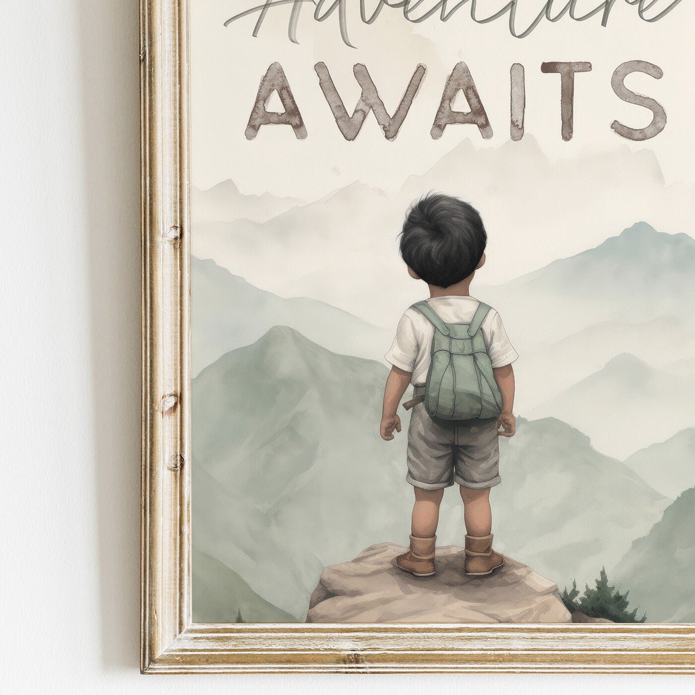 Adventure Awaits Art, Boys Room Decor, Adventure Quote Prints - WildfieldPrints