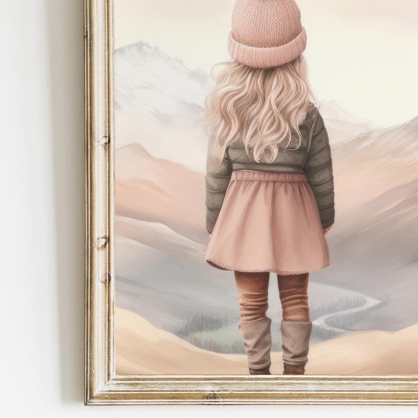 Adventure Decor Girls Room, Mountain Nursery Prints, Cute Wall Art - WildfieldPrints
