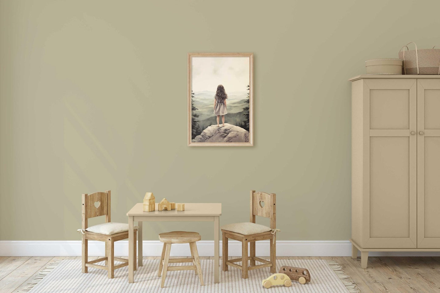 Adventure Girl Decor, Nature Wall Art, Vintage Nursery Accent - WildfieldPrints