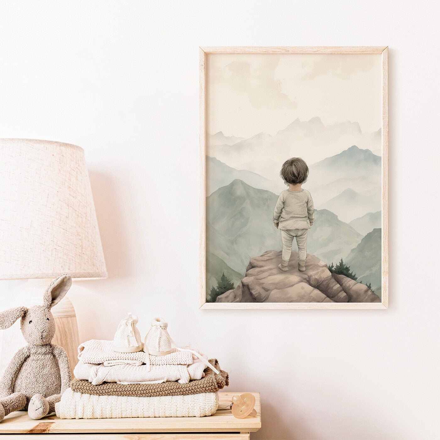 Adventure Nursery Art, Unique Wall Decor, Gender Neutral Baby Room Print - WildfieldPrints