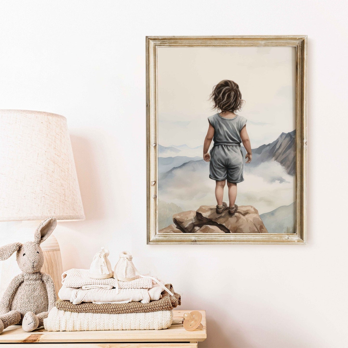 Adventure Nursery Decor, Girl's Room Wall Art, Mountain Print - WildfieldPrints