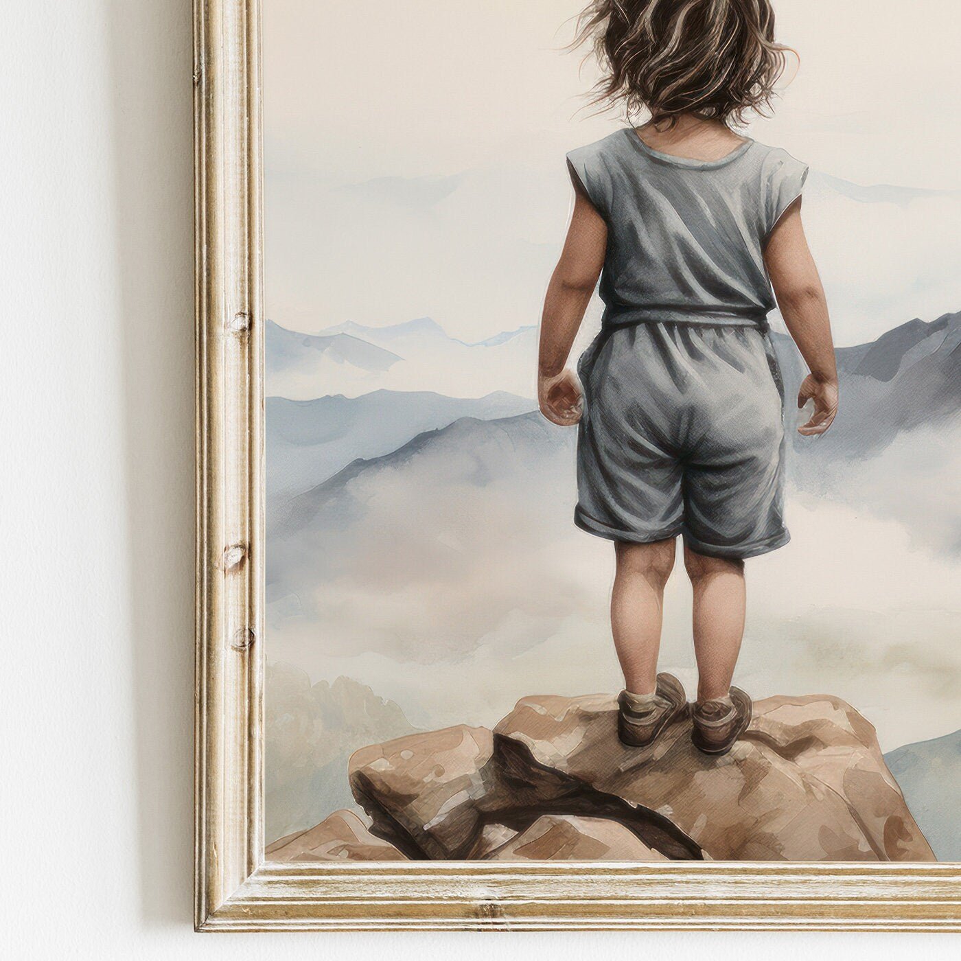 Adventure Nursery Decor, Girl's Room Wall Art, Mountain Print - WildfieldPrints