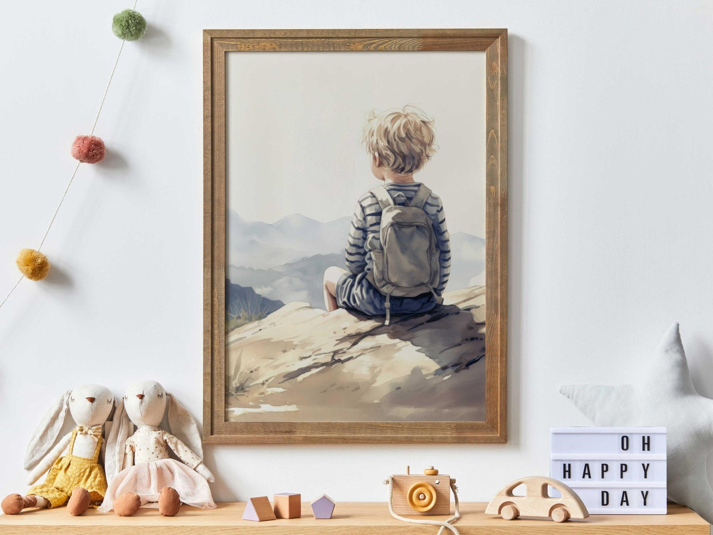 Adventure Nursery Decor, Mountain Art for Boys, Nature Wall Decor - WildfieldPrints