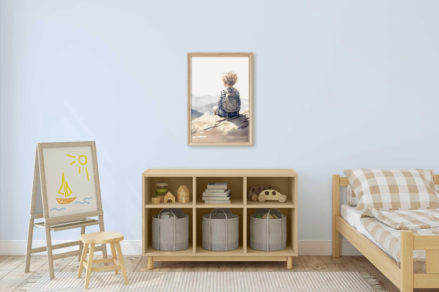 Adventure Nursery Decor, Mountain Art for Boys, Nature Wall Decor - WildfieldPrints