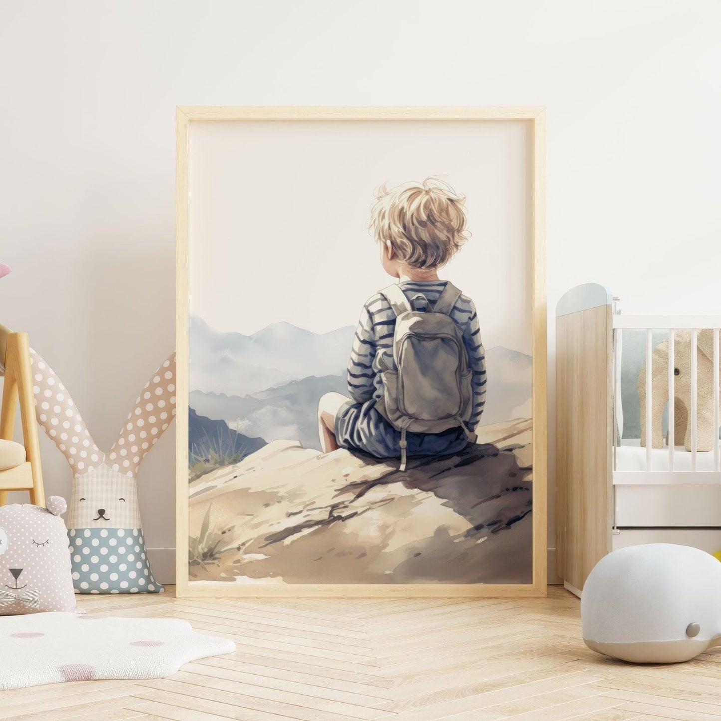 Adventure Nursery Decor, Mountain Art for Boys, Nature Wall Decor - WildfieldPrints