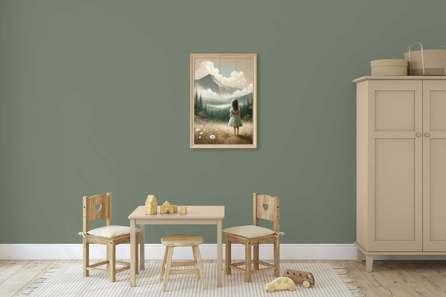 Adventure Nursery Decor, Mountain Art for Girls, Nature Wall Decor - WildfieldPrints