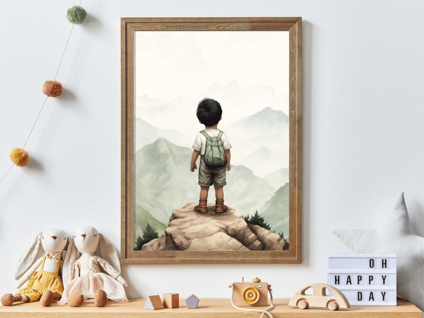 Adventure Nursery Decor, Nature Wall Art for Kids, Hiking & Camping Theme - WildfieldPrints