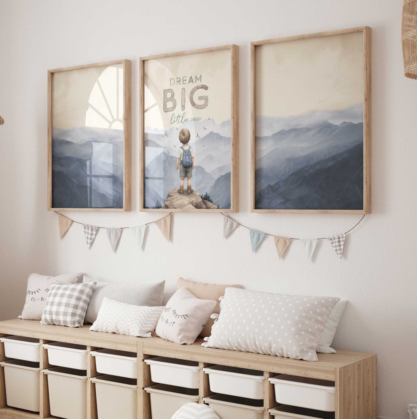 Adventure Prints, Outdoor Nursery Decor, Dream Big Quote - WildfieldPrints