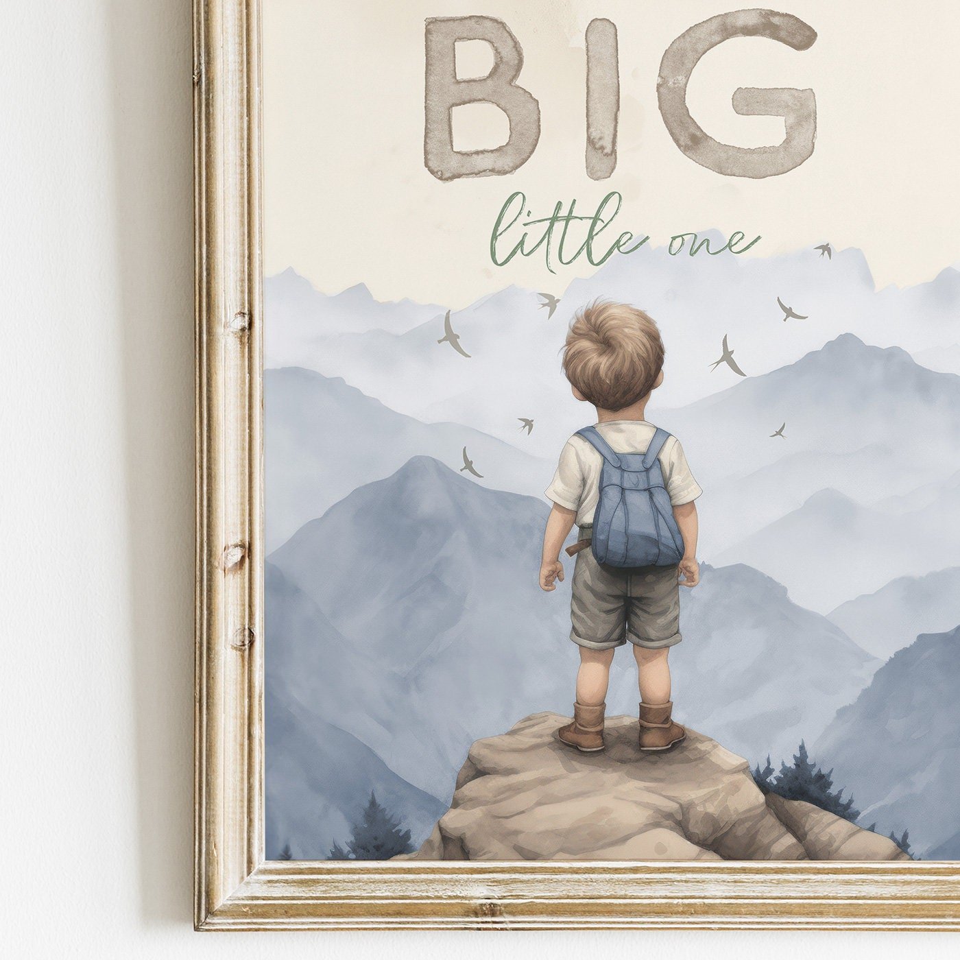 Adventure Prints, Outdoor Nursery Decor, Dream Big Quote - WildfieldPrints