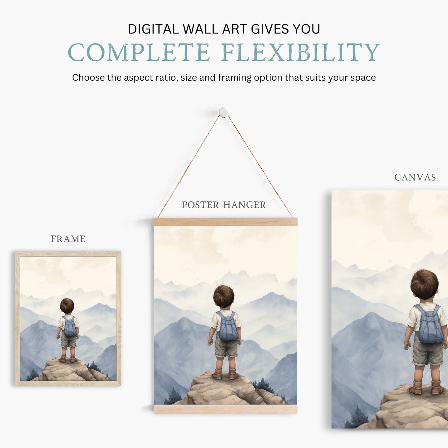 Adventure Prints, Toddler Room Decor, Nature Theme Wall Art - WildfieldPrints