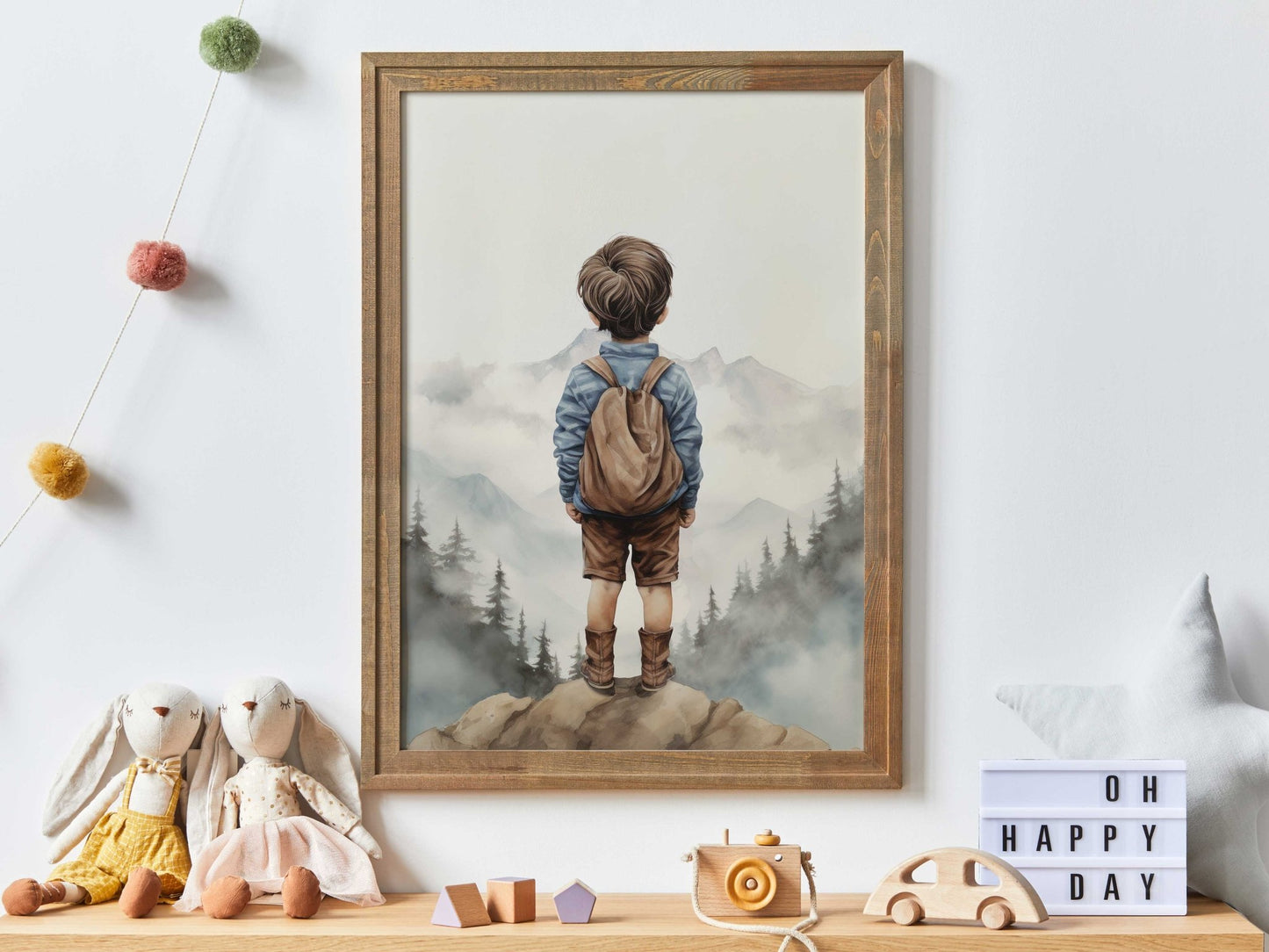 Adventure Toddler Decor, Boys Room Wall Art, Mountain Nursery Prints - WildfieldPrints