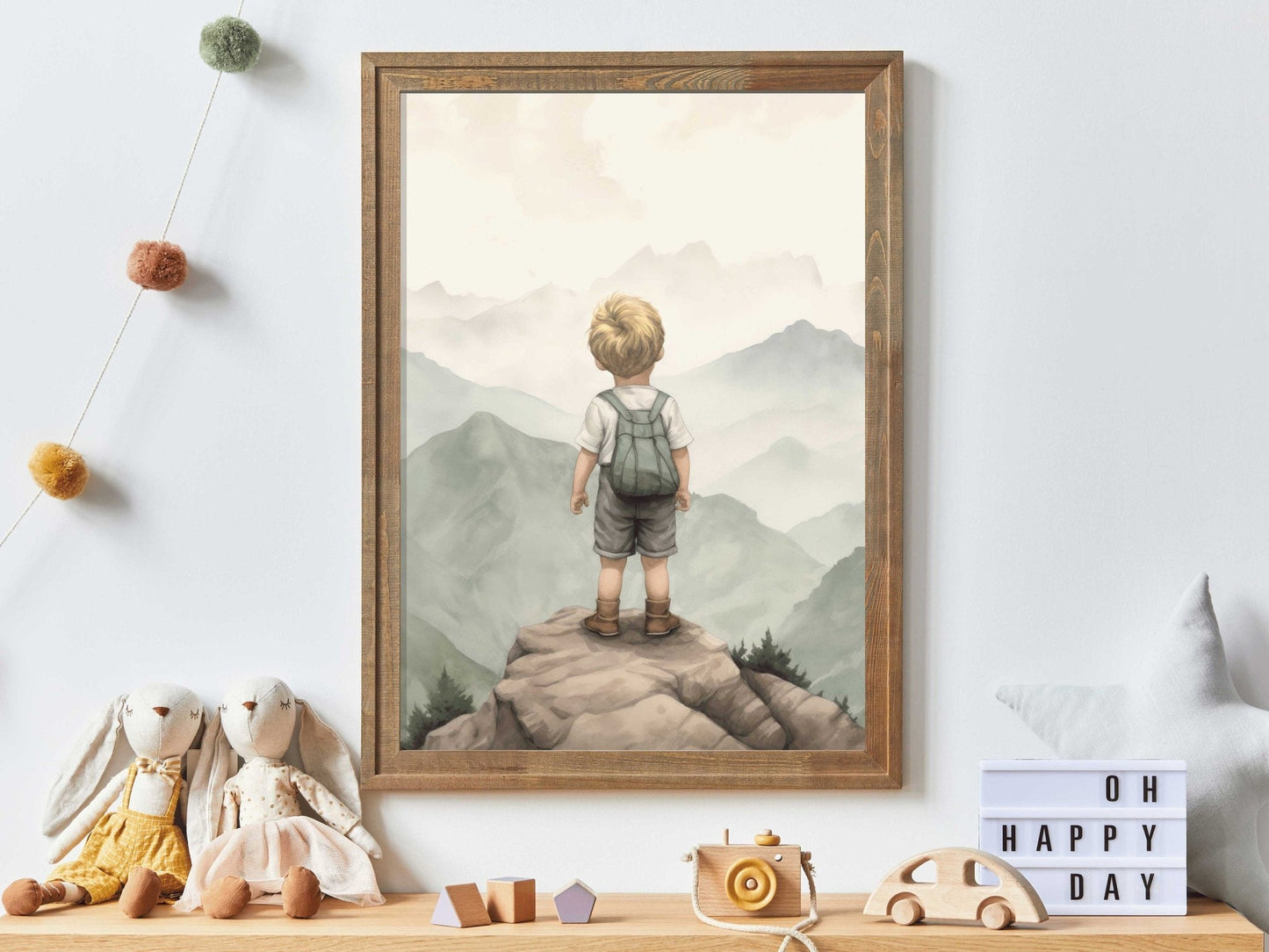 Adventure Toddler Decor, Rustic Nursery Wall Art, Explore & Dream - WildfieldPrints