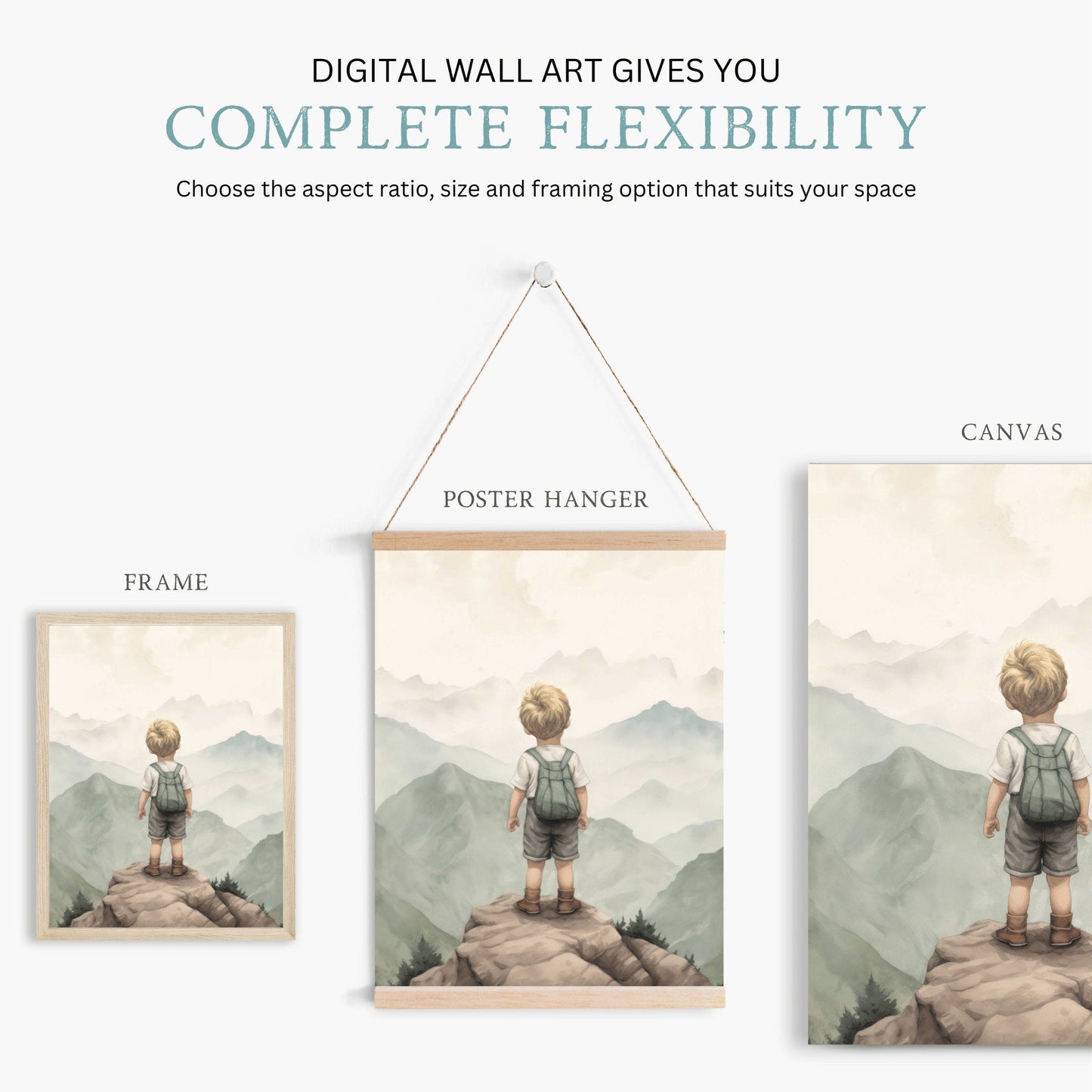 Adventure Toddler Decor, Rustic Nursery Wall Art, Explore & Dream - WildfieldPrints
