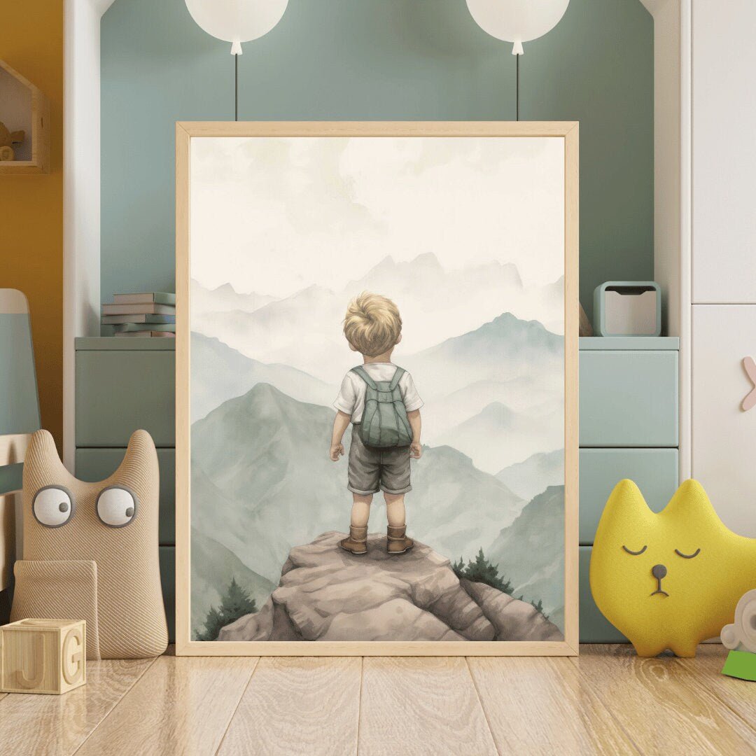 Adventure Toddler Decor, Rustic Nursery Wall Art, Explore & Dream - WildfieldPrints