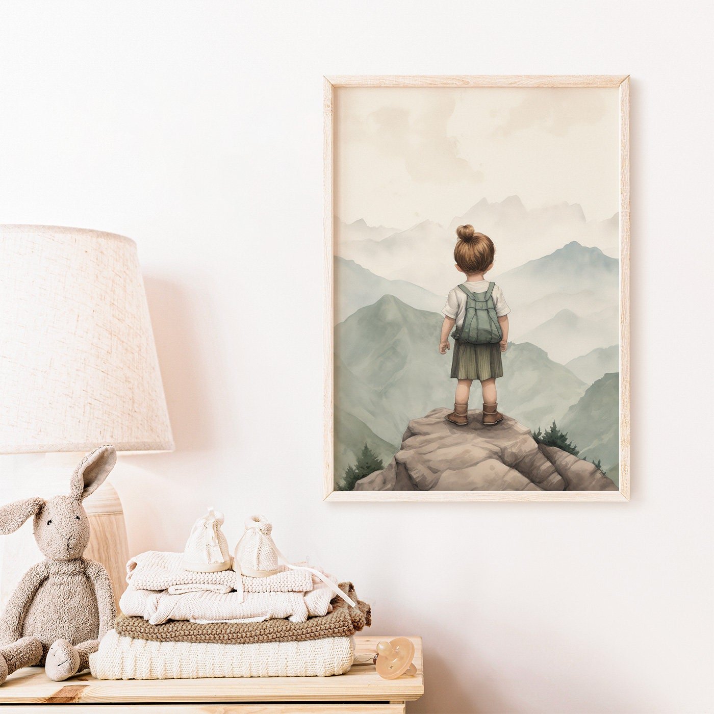 Adventure Toddler Decor, Vintage Nursery Wall Art, Camping & Hiking Theme - WildfieldPrints