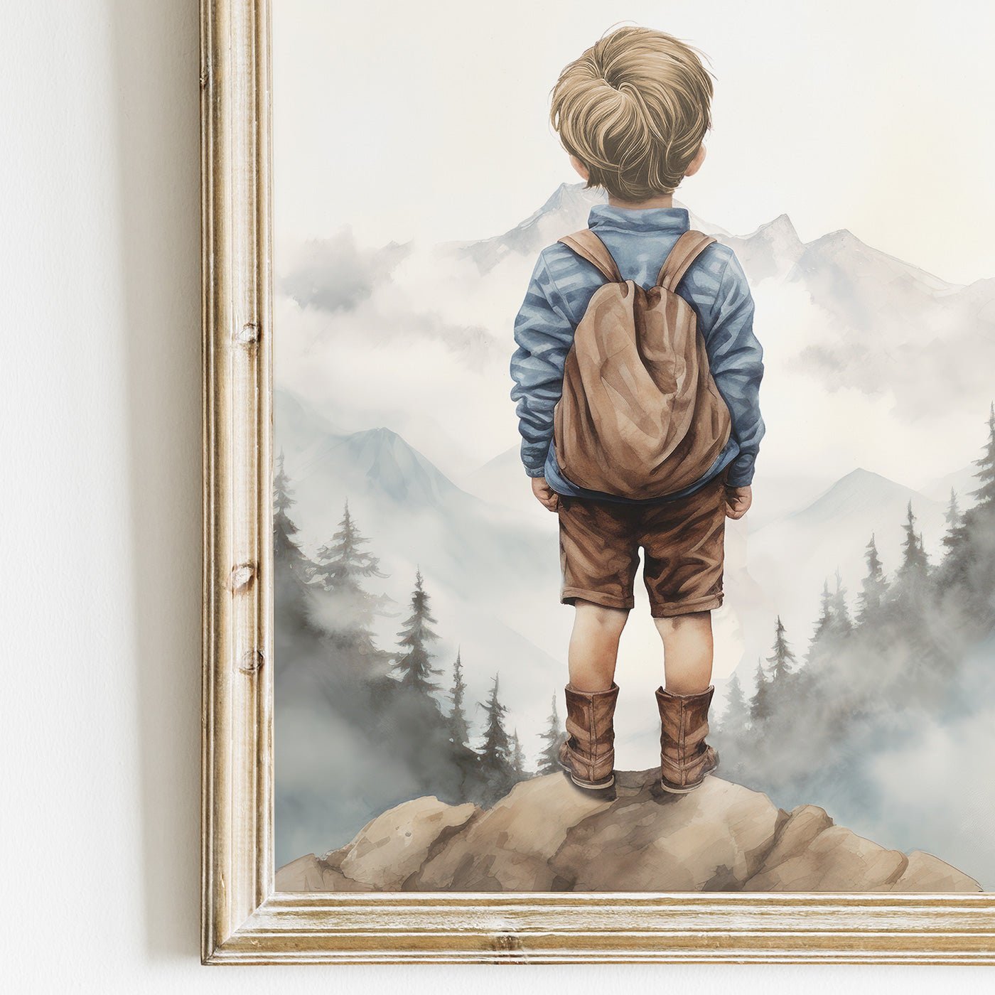 Adventure Wall Art for Boys, Mountain Decor for Toddler Rooms - WildfieldPrints