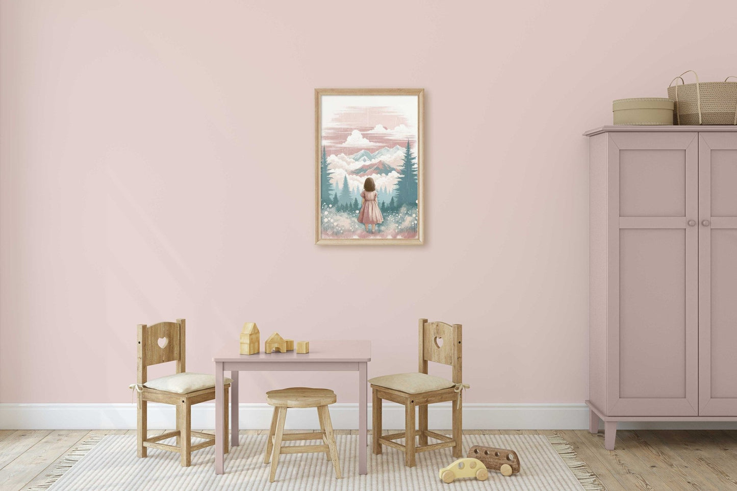 Adventure Wall Art for Girls, Nature - Themed Toddler Room Decor - WildfieldPrints