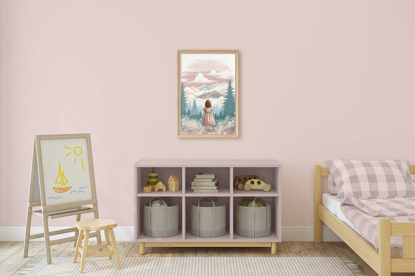 Adventure Wall Art for Girls, Nature - Themed Toddler Room Decor - WildfieldPrints