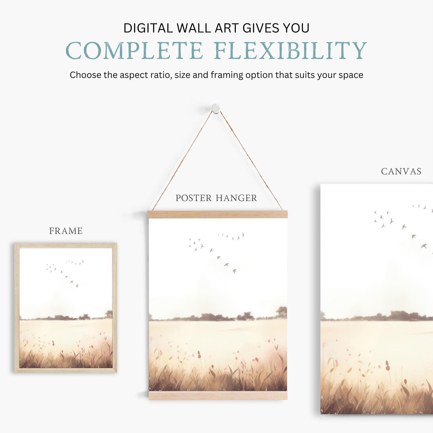 Animal Nursery Decor, Deer & Bunny, Forest Prints, Countryside Theme - WildfieldPrints