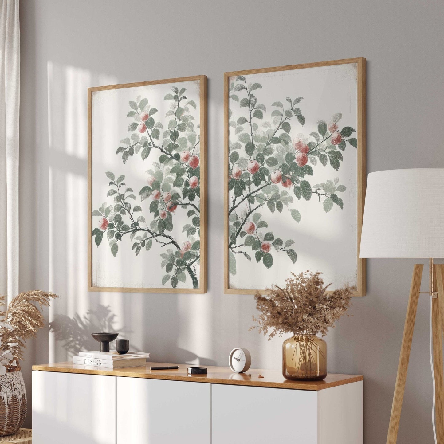 Apple Tree Print, Rustic Kitchen Wall Decor, Nature Artwork - WildfieldPrints