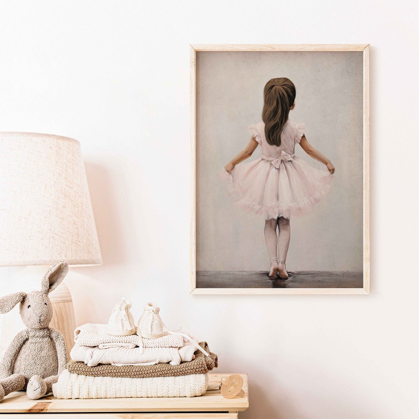 Ballerina Nursery Decor, Vintage Girls Wall Art, Ballet Dancer Print - WildfieldPrints