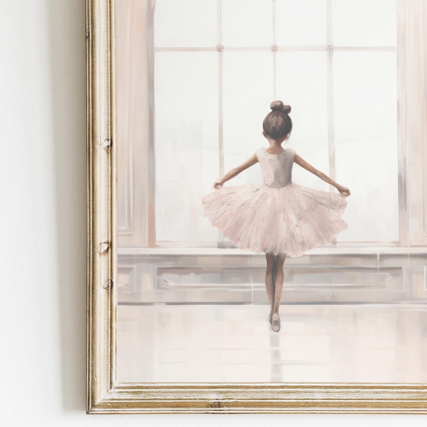 Ballerina Nursery Prints, Ballet Wall Decor, Pink Girl's Room - WildfieldPrints