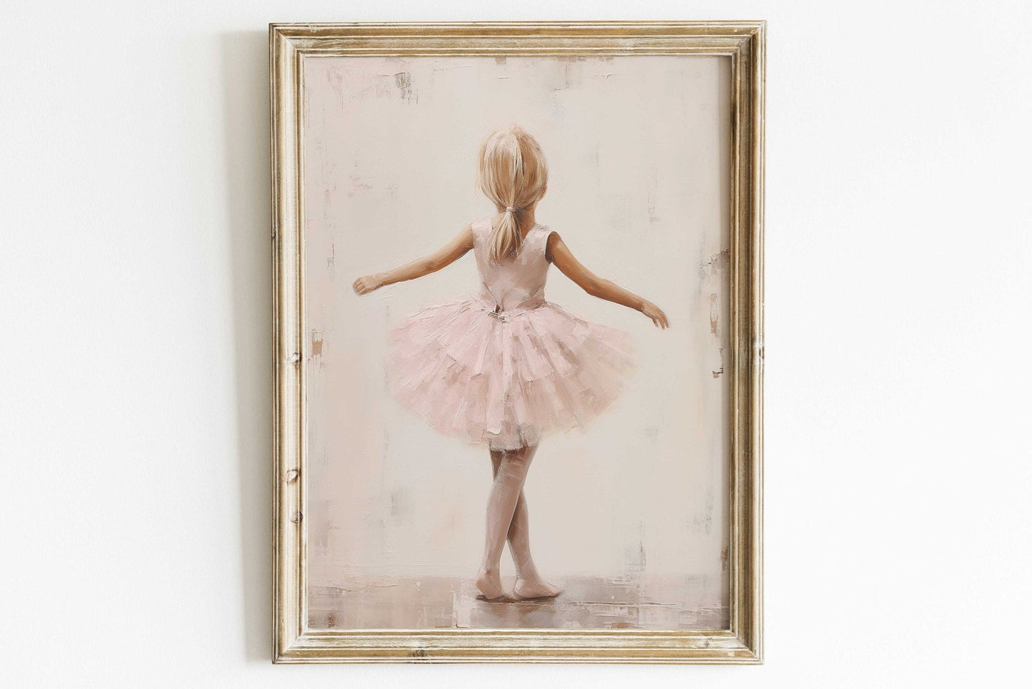 Ballet Dancer Art, Ballerina Room Decor for Girls, Pink Wall Print - WildfieldPrints