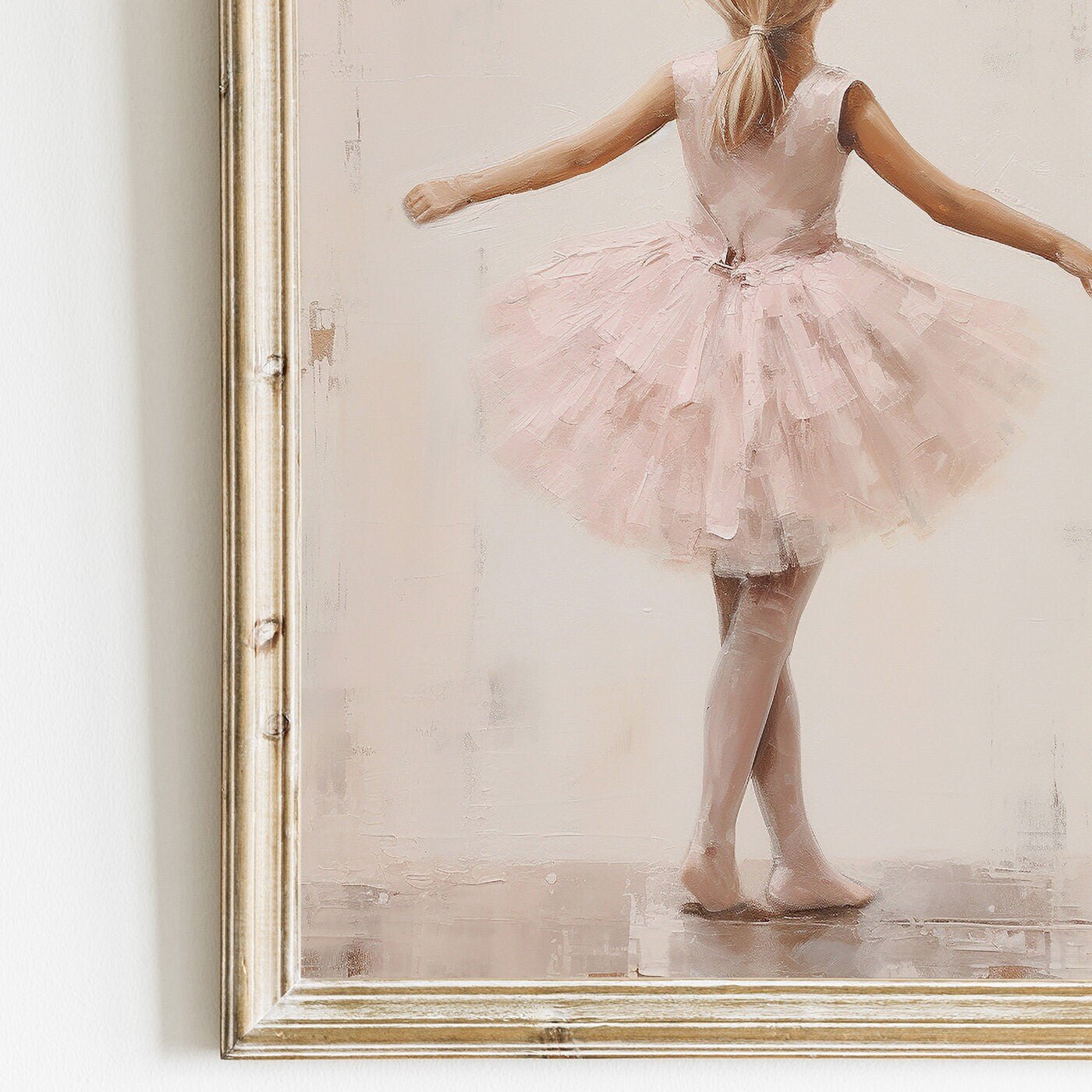 Ballet Dancer Art, Ballerina Room Decor for Girls, Pink Wall Print - WildfieldPrints