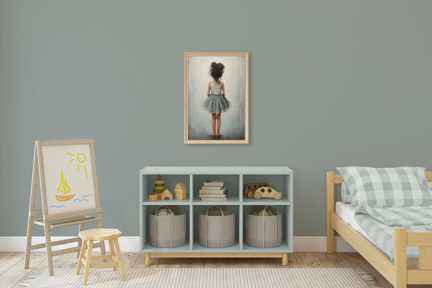 Ballet Dancer Wall Art, Ballerina Nursery Decor, Girls Room Accent - WildfieldPrints
