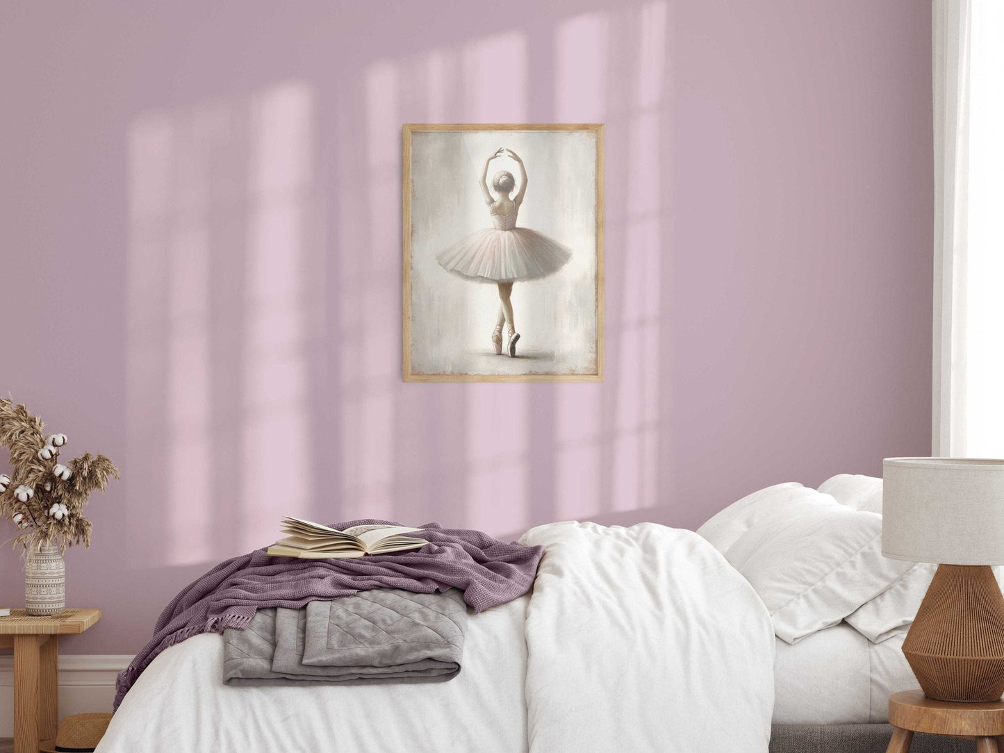 Ballet Nursery Art, Ballerina Decor for Girls, Whimsical Wall Design - WildfieldPrints