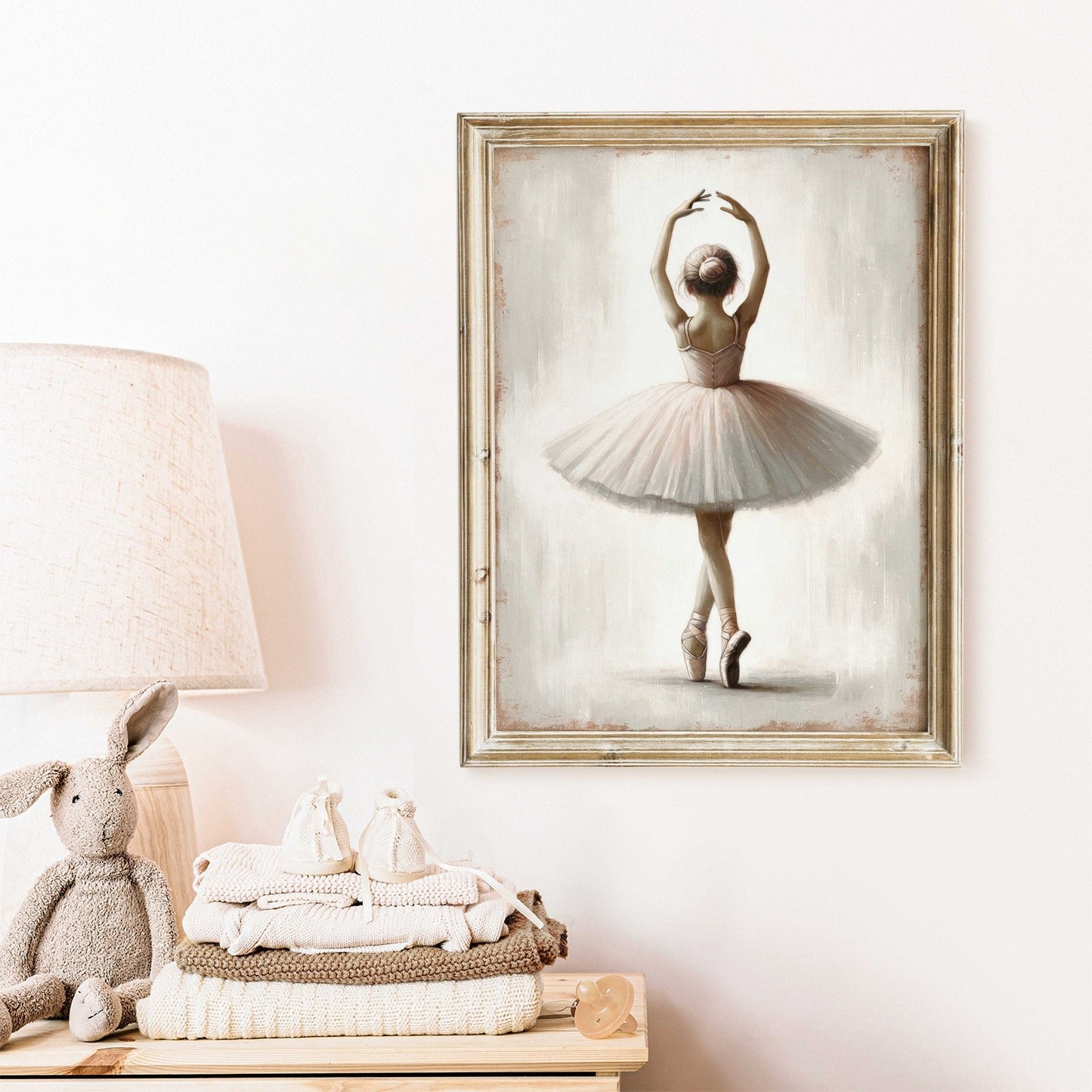 Ballet Nursery Art, Ballerina Decor for Girls, Whimsical Wall Design - WildfieldPrints