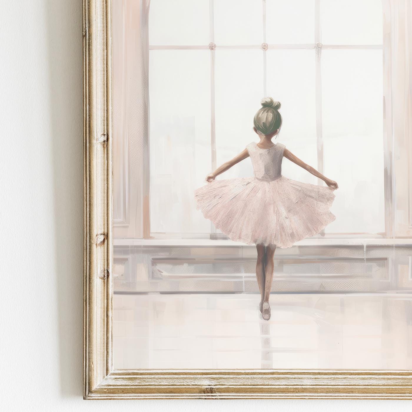 Ballet Nursery Decor, Ballerina Wall Art, Pink Girls Room - WildfieldPrints