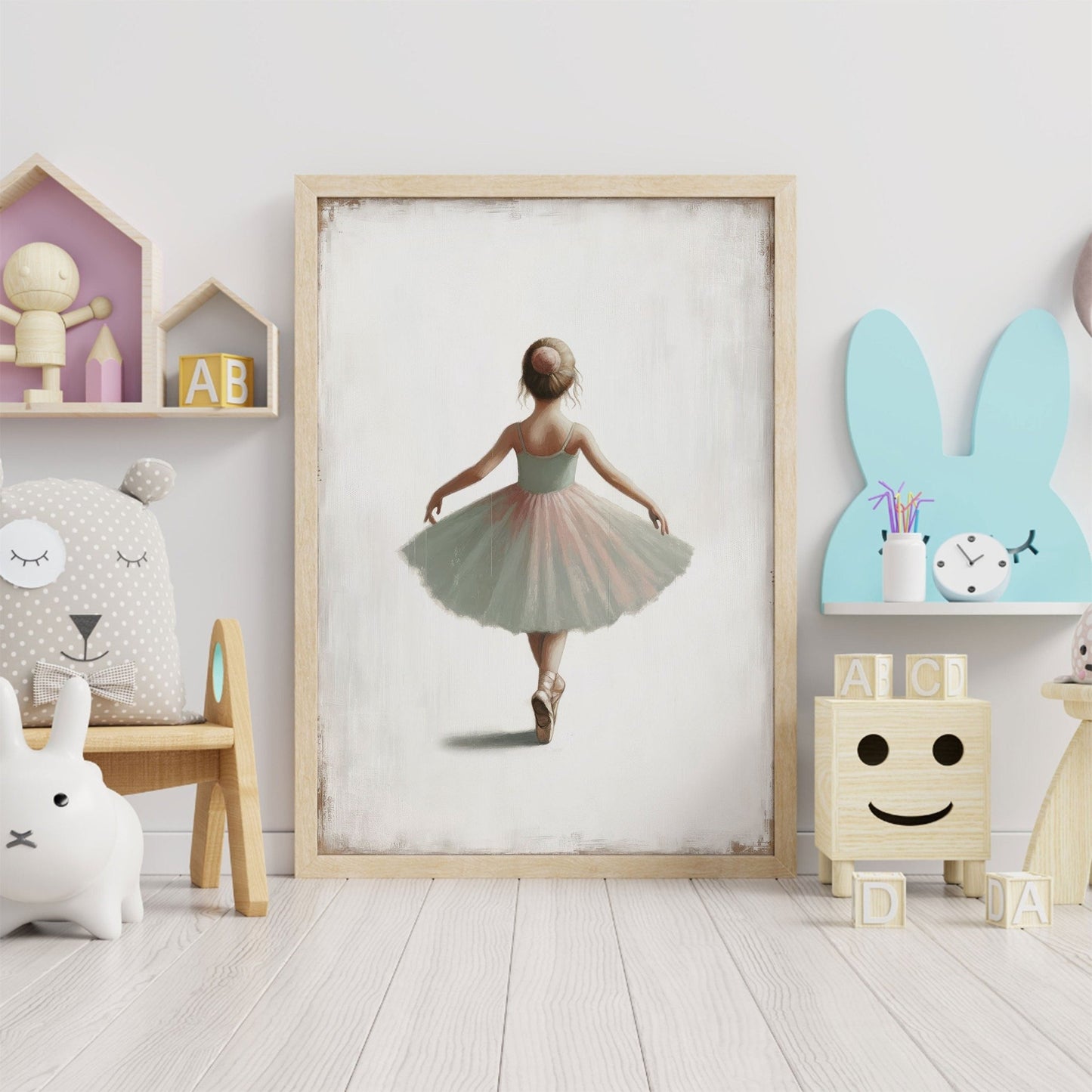 Ballet Nursery Prints, Ballerina Room Decor, Girly Wall Art - WildfieldPrints