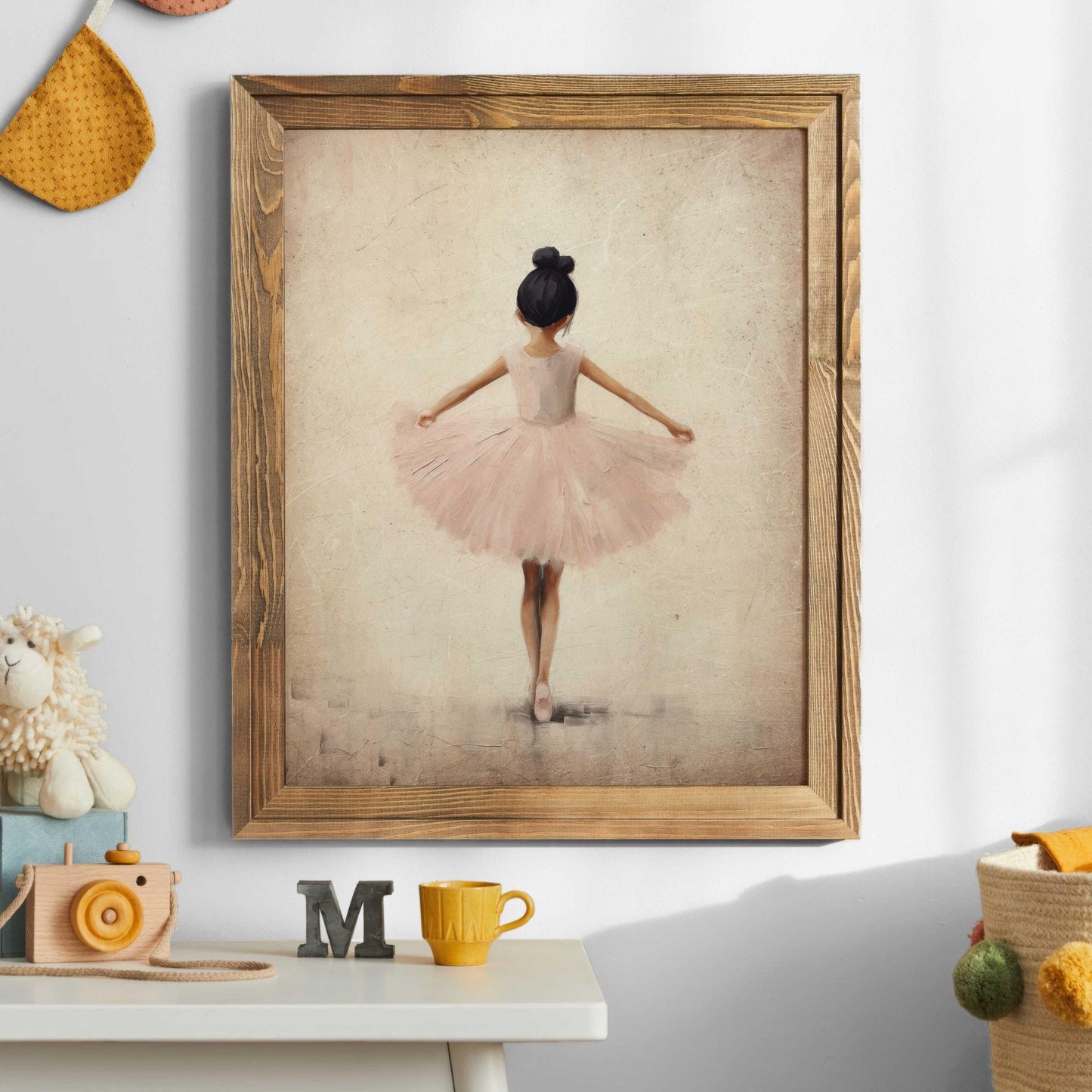 Ballet Nursery Prints, Ballerina Room Decor, Pink Girl's Artwork - WildfieldPrints