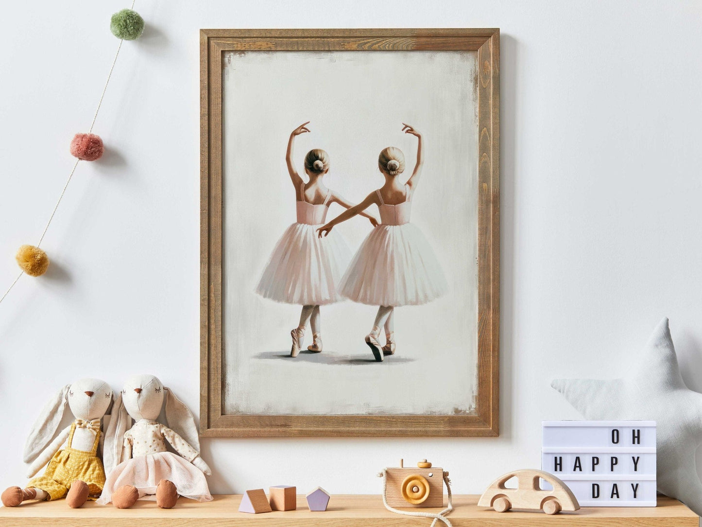 Ballet Nursery Prints, Ballerina Wall Decor, Vintage Girl's Room Art - WildfieldPrints