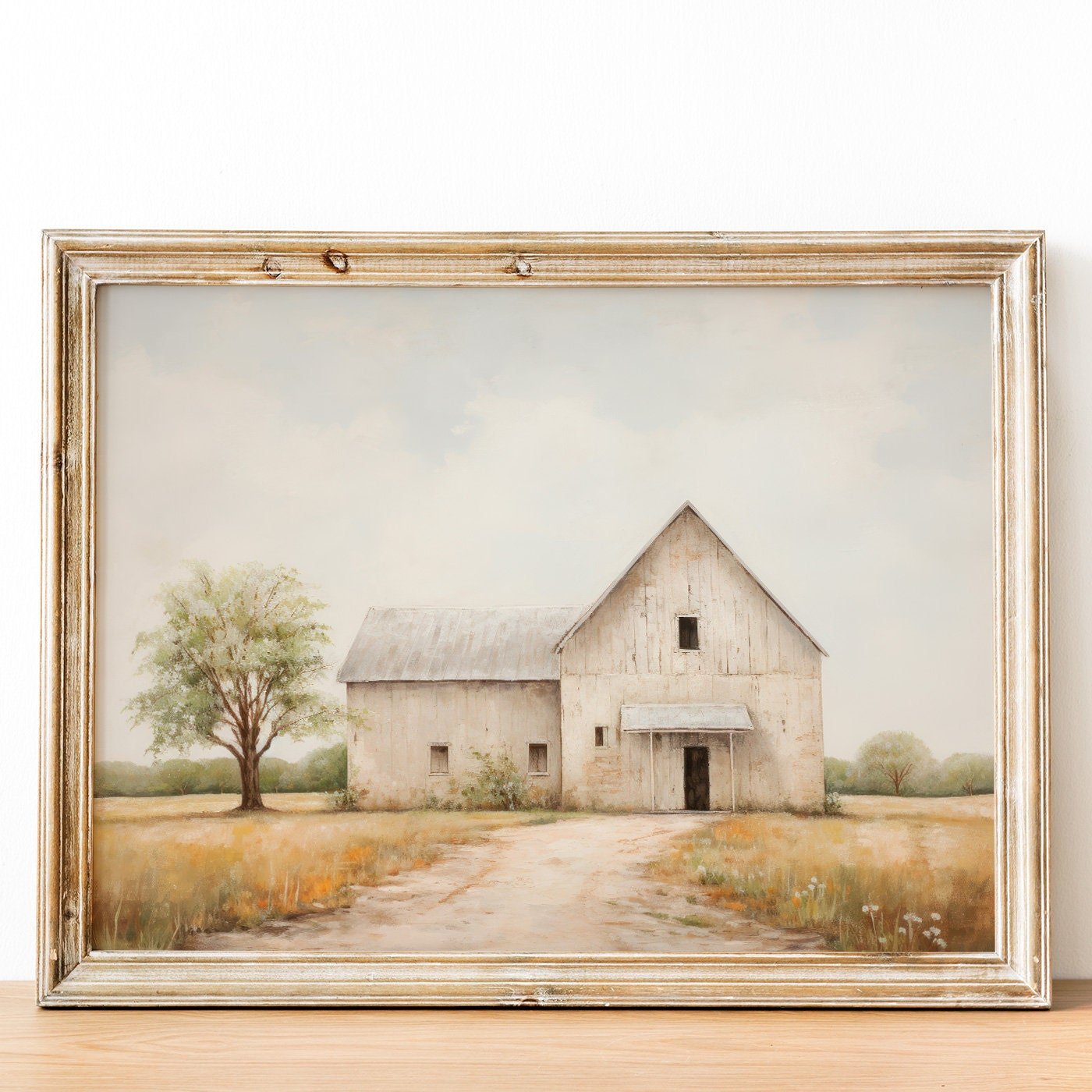 Barn Art Print, Vintage Farmhouse Decor, Rustic Country Wall Art - WildfieldPrints