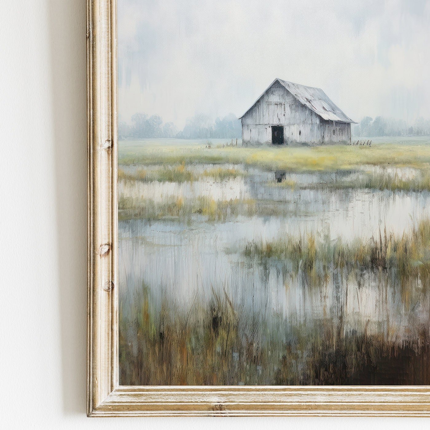 Barn Print, Rustic Farmhouse Decor, Vintage Countryside Wall Art - WildfieldPrints