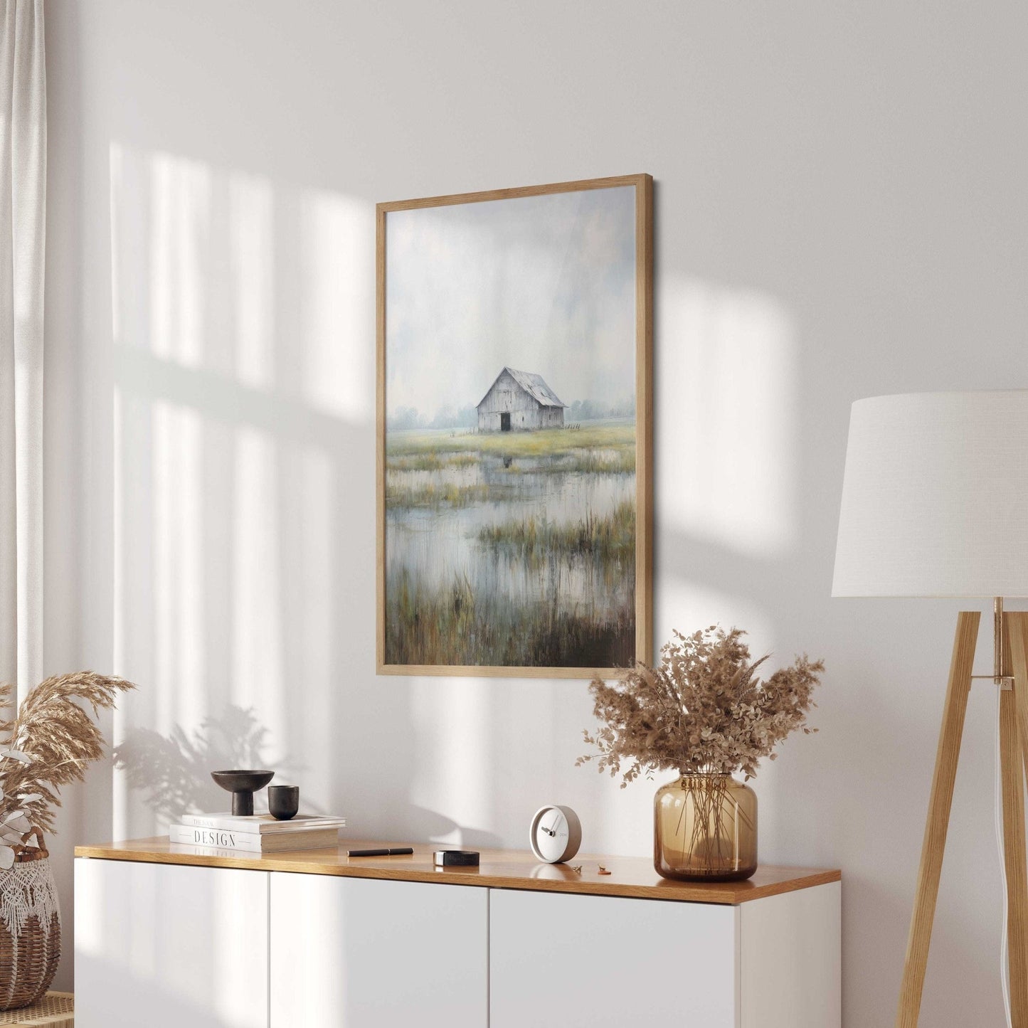 Barn Print, Rustic Farmhouse Decor, Vintage Countryside Wall Art - WildfieldPrints